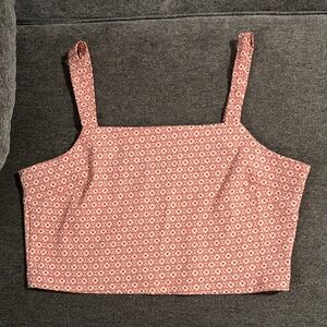 Altar'd State Pink Geometric Crop Top